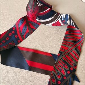 Authentic Hermès Twilly Silk Scarf – Made in France